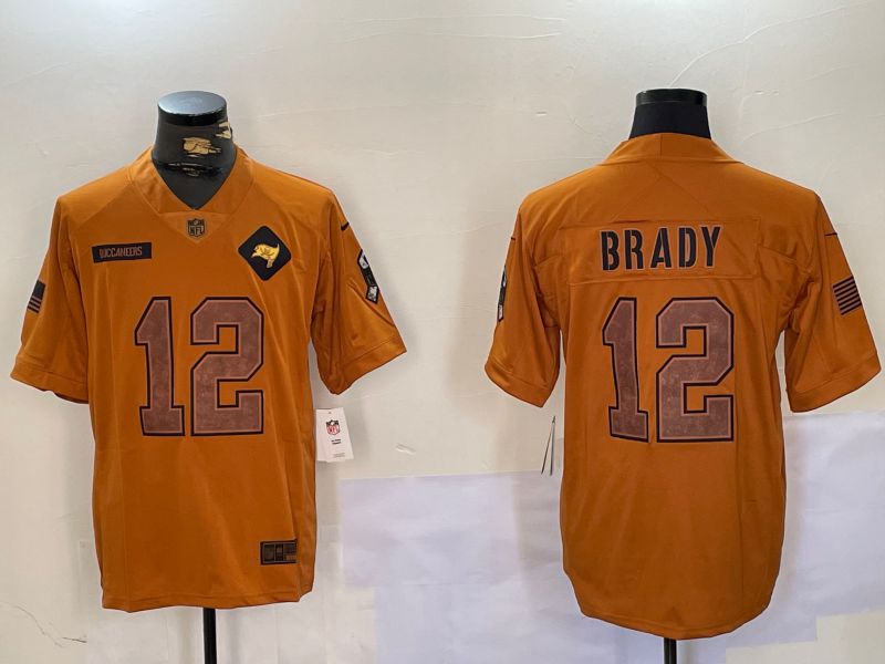 Men Tampa Bay Buccaneers #12 Brady Orange Nike Arctic 2024 Salute to Service Limited NFL Jersey->tampa bay buccaneers->NFL Jersey